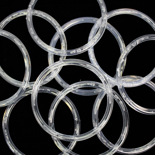 Argolas 10/11cm Jogo Festa Junina Brincadeira Artesanato 20u Cor Argola Transparente 11,5cm