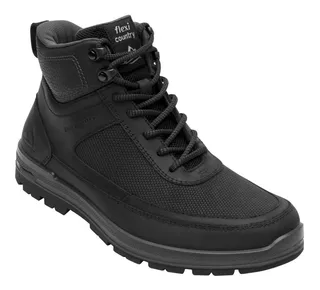 Bota De Montaña Para Hombre Flexi 92113 Negro