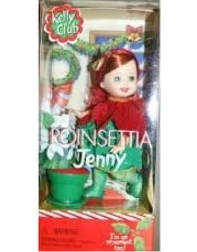 Kelly Club Poinsetta Jenny Doll Con ¡yo También Soy Un Adorn