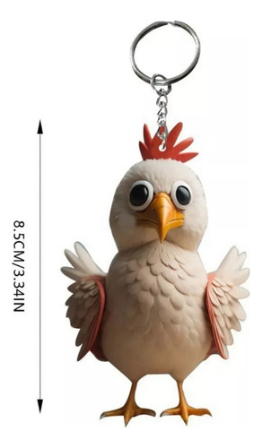 // Llavero Festivo Con Dibujos Animados De Pollo, Adorable