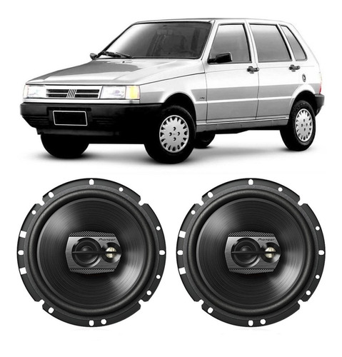 Falante Fiat Uno 1991 A 2003 100w Rms Automotivo Kit