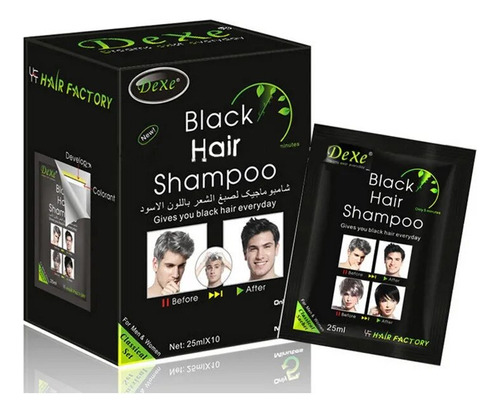 Champú L Black Dexe Para Teñir El Cabello En Solo 5 Minutos