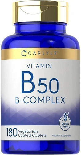 Carlyle | B50 Complex | Complejo B50 | 50mg | 180 Tablets