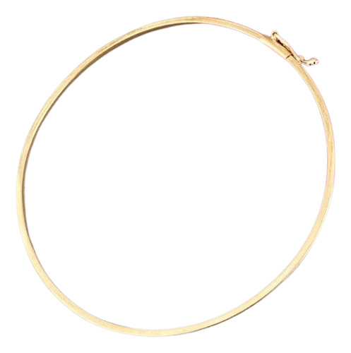 Bracelete Quadrado 1x1 - 2mm 17cm (forma Redonda) - Ouro 750 Dourado 2 Mm 17 Cm