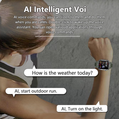 Reloj Inteligente, Reloj Inteligente De 1.8 Pulgadas Con Visualización Táctil Completa Para Mujeres Y Hombres, Monitor De Actividad Física Con Monitor