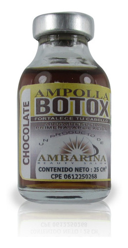 Ampolla Capilar Botox Chocolate 25ml Am - mL a $569