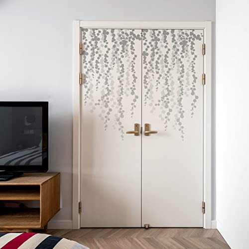 Calcomanías De Pared Gris Claro Con Cadena De Perlas