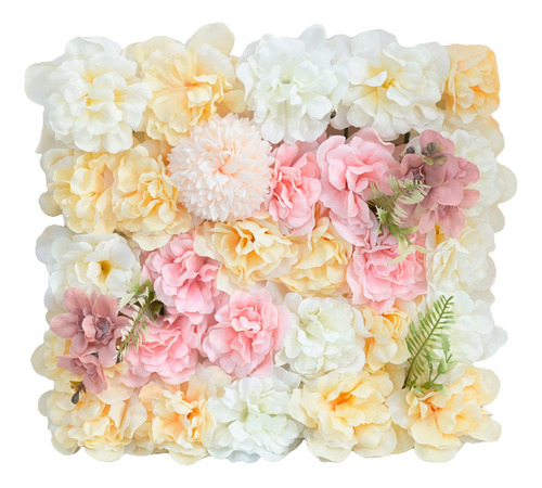 Panel De Pared De Flores Artificiales De 15x15 07 38x38cm