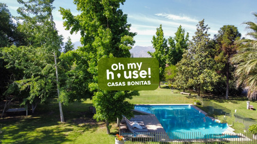 Casa Chilena En Venta Con Maravilloso Parque - Rinconada-