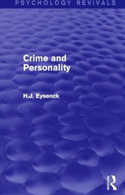 Libro Crime And Personality (psychology Revivals) - Eysen...
