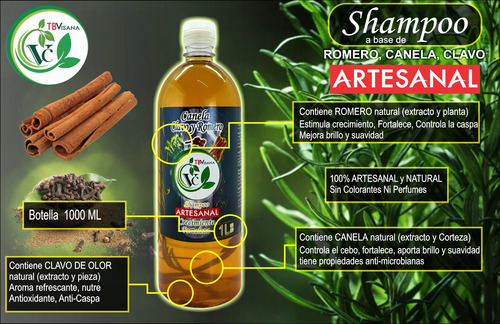 Shampoo Tratamiento Anticaida, Alopecia, Caspa Tbvisana