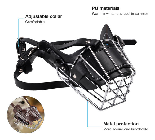 Protector De Bozal Para Perros, Ideal Para Morder Y Ladrar