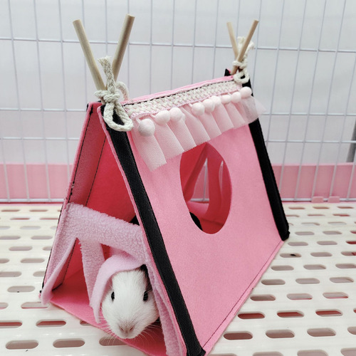 Hamster Hideout Tent, Conejo, Rata, TĂșnel, Casa, Animal Pequ