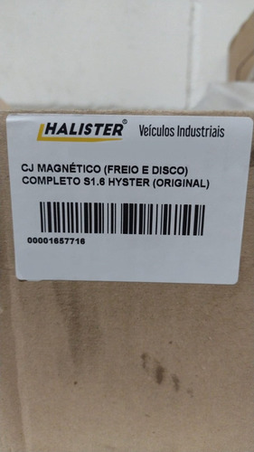 Freio E Disco Completo S1.6 Hyster (original) - 1657716