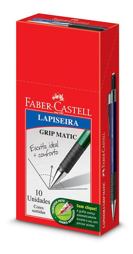 Lapiseira Grip Matic Faber Castell 0.5 Mm Caixa C/ 10 Unid
