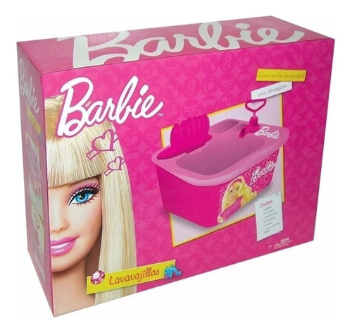 Lavavajillas De Barbie De Mini Play Juguete Color Rosa