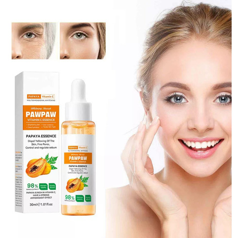 Serum De Papaya Con Vitamina C Bioaqua Manchas Control Grasa Momento De Aplicación Día/noche Tipo De Piel Todo Tipo De Piel