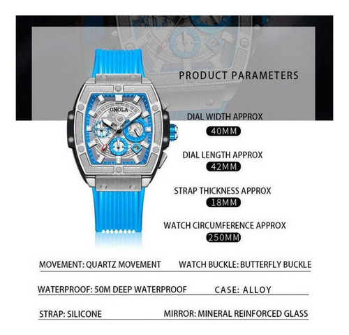 Relojes De Pulsera De Silicona Onola Calendar Luminous