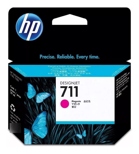 Cartucho Hp 711 Cyan Magenta Amarillo Original Hp T120 T130