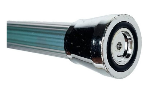 Imagen 4 de 10 de Barral Cortina De Baño Plateado Extensible 1.00 A 2.00 Mts.
