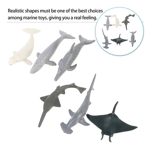 2 Sets De Simulación De Animales Marinos, Modelos De Animale