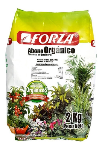 Abono Orgánico Para Plantas Natural Cultivo Jardín 2kg