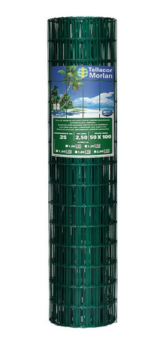 Imagem 1 de 4 de Tela Soldada Pvc 25x1,80m 2,50mm Morlan
