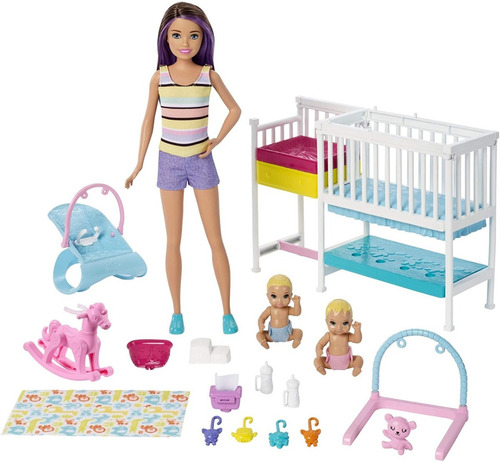 Barbie - Skipper Babysitter Juego De Niñera Con Bebes