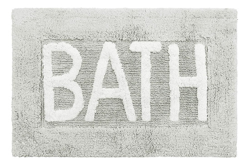 Jean Pierre Cotton Bath Rug - Soft Cotton Bath Mat - Decorac Lakeside Grey Bath Ymf Carpets, Inc.