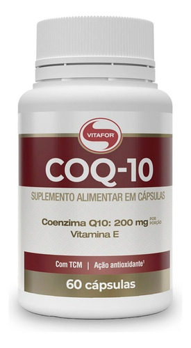 Coenzima Vitafor - Coq-10 - 60 Cápsulas