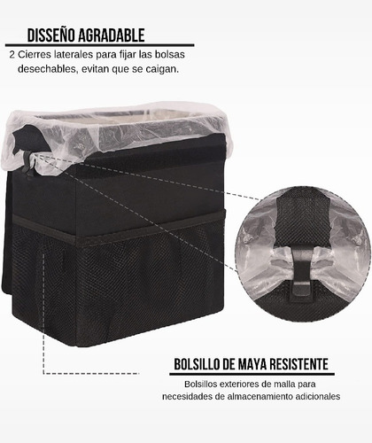 Cubo Grande Multiusos Impermeable Para Auto Y Viajes 9.5 Lt