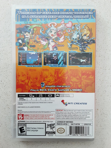Mighty Gunvolt Burst - Nintendo Switch - Nuevo Sellado