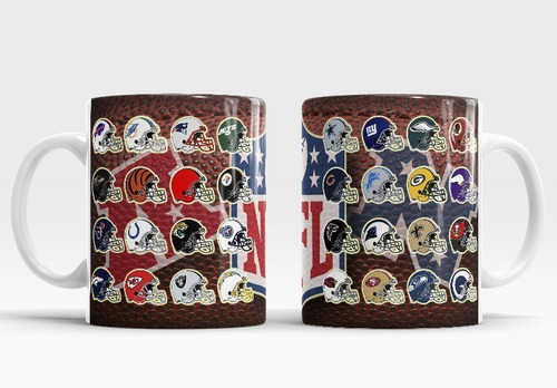 Taza Cascos Equipos Nfl Balón