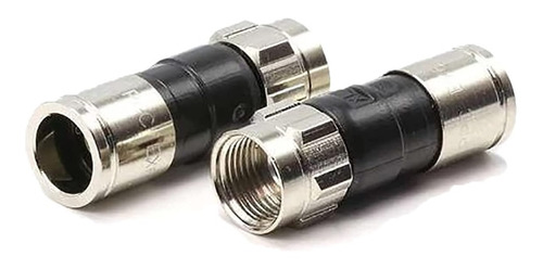 Imagen 3 de 4 de 50 Mts Cable Coaxil + Pinza D Compresion Rg6 + 10 Conectores