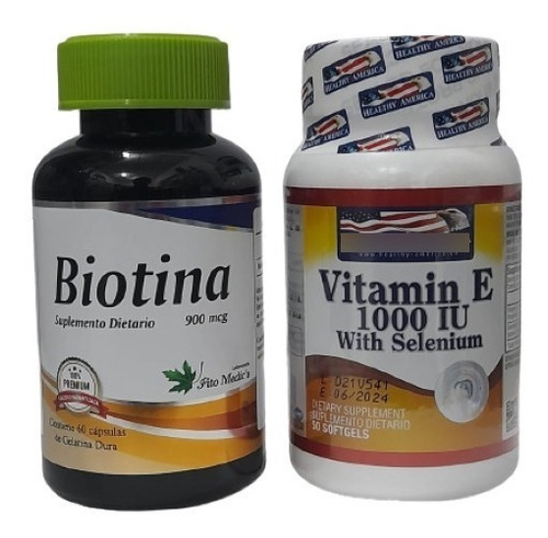 Biotina + Vitamina E & Selenio - Unidad a $800