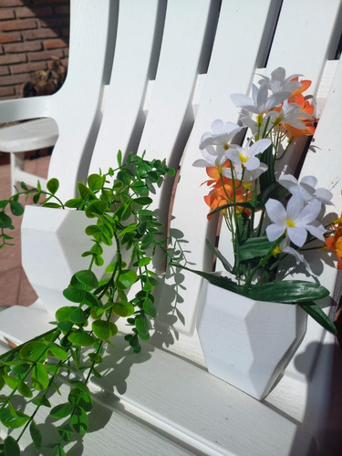 Lote 2 Plantas Artificiales Impresión 3d Colgante Flores