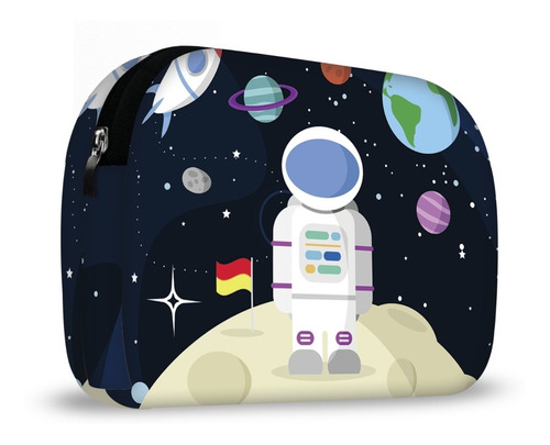 Necessaire Organizadora Estojo Astronauta Em Neoprene