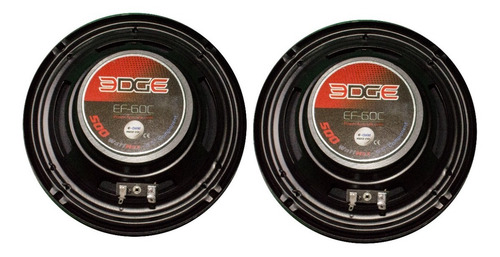 Set De Medios Power Acoustik Ef-60c 500w Máx 6.5 Pulg