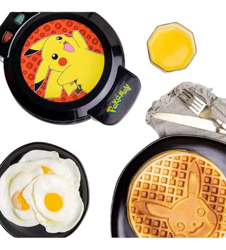 Waflera Maquina Para Waffles Pokemon Hotcakes Niños Pikachu