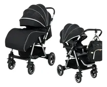 Comprar Coche Cuna Para Bebe Super Amplio Y Pañalera Century Babyhap Color Negro Color del chasis Negro