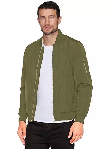 tinción En cualquier momento Bisagra Chaqueta Bomber Verde Militar || Bomber Cazadora Hombre | MercadoLibre