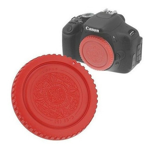 Fotodiox Designer Body Cap Para Canon Eos (rojo)