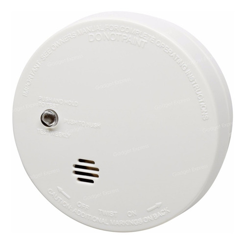 Sensor Detector De Humo Autónomo Inalámbrico 9 Volts Kidde