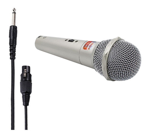 Microfono Dinamico Unidireccional Karaoke Cable Plug Wvngr