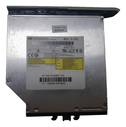 Driver Leitor E Gravador De Cd E Dvd Hp Usado (Usado)