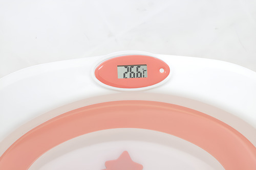 Banheira Bubbly Dobravél Com Almofada E Termômetro Até 16kg