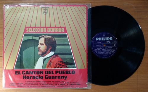 Horacio Guarany Cantor Del Pueblo Seleccion Dorada Disco Lp