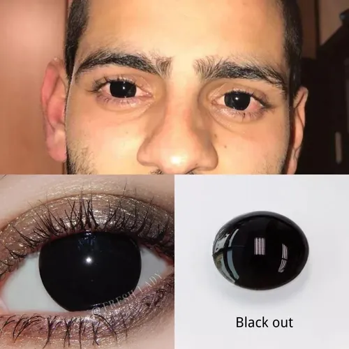 Pupilentes negros completos hot sale