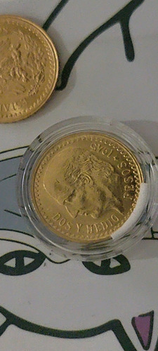 Hidalgo $2.5 Pesos 1945 Centenario Moneda De Oro (Usado)
