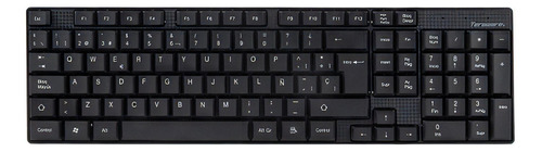 Teclado Usb Delgado Negro Idioma Español Latinoamérica